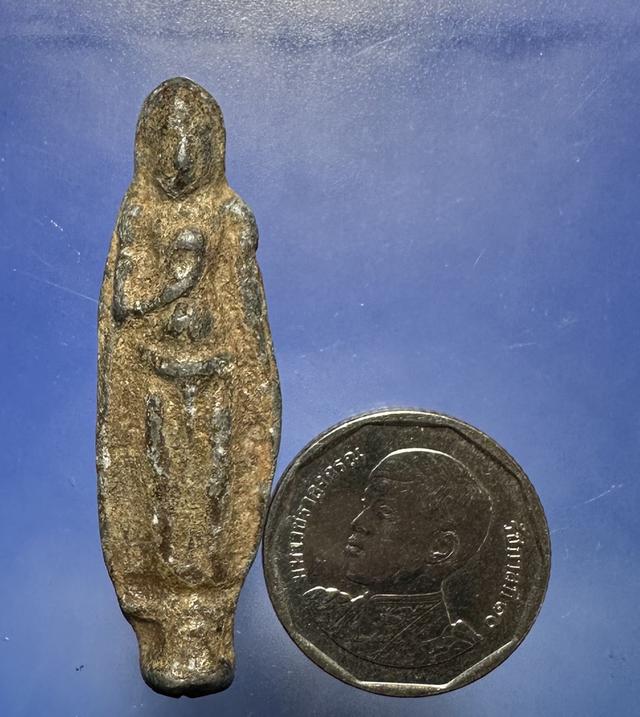 พระร่วงยืนสุโขทัย เนื้อชินเขียว 7