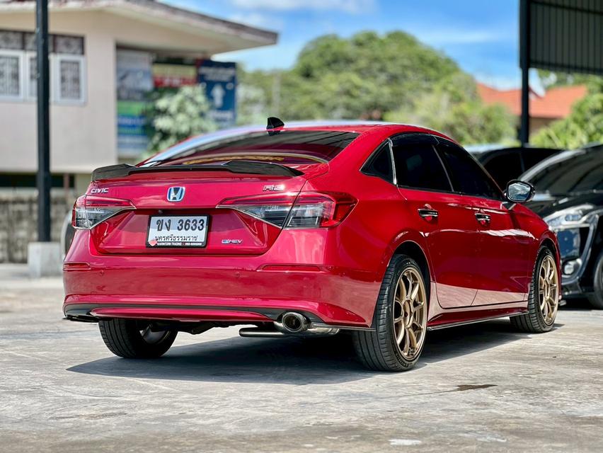 ปี 2022 HONDA CIVIC, 2.0 e:HEV RSโฉม FE ปี21-ปัจจุบัน สีแดง เกียร์ออโต้ เบนซิน/ไฟฟ้ามือเดียวป้ายแด 5