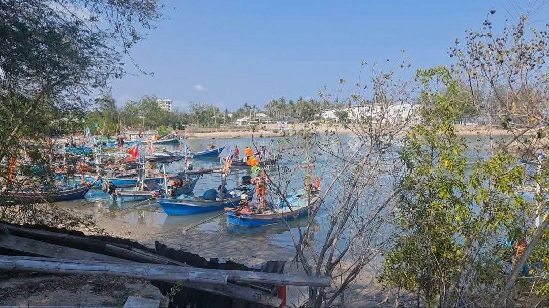 ขายถูกที่ดิน 2,900,000 ปากอ่าวทะเล ติดท่าจอดเรือประมง 2