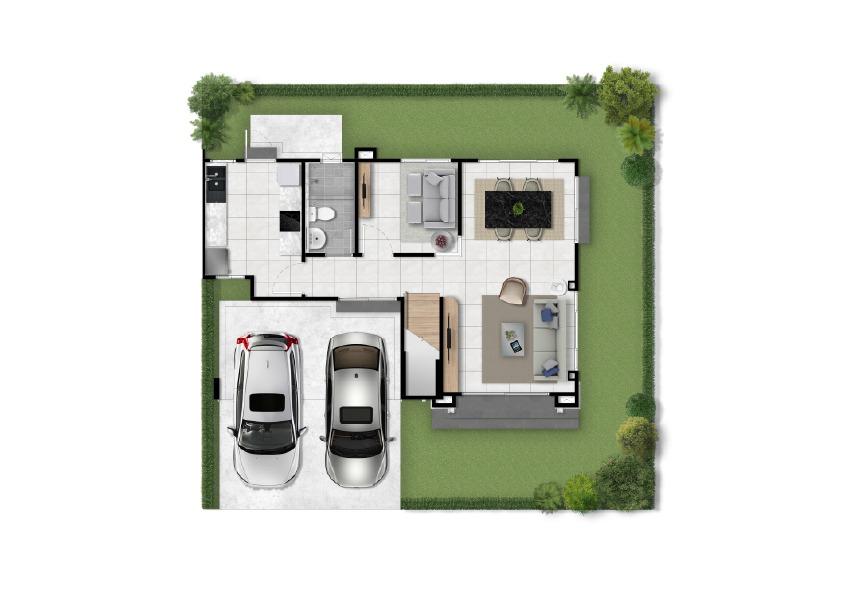 บ้านแฝด ไม่มีบ้านตรงข้าม(เจ้าของขายเอง) หมู่บ้านโกลเด้นนีโอ ศิริราช – ราชพฤกษ 13