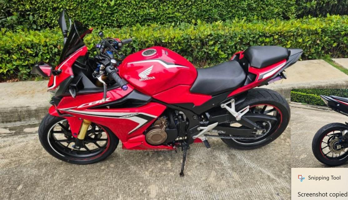 Honda CBR500 สีแดงดำ 4