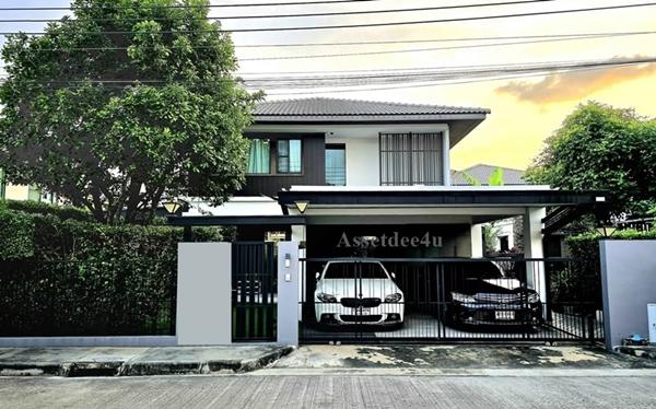 AH570 ให้เช่าบ้านเดี่ยว มัณฑนา1 บางนากม.7 ใกล้ร.ร.ราชวินิตบางแก้ว บ้านมีเฟอร์นิเจอร์ครบพร้อมอยู่ ใกล้นานาชาติคอนคอร์เดียน Concordian นานาชาติD-prep 1