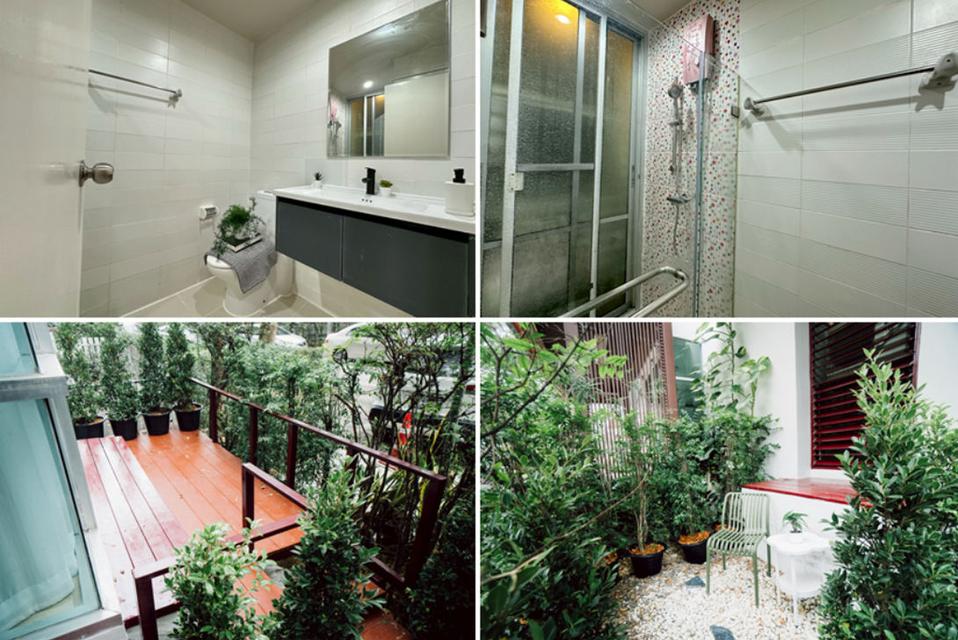 Condo The Iris Rama 9-Srinakarin 41 ตารางเมตร 1นอน ชั้น1 ตึกF มีสวนส่วนตัว ตกแต่งครบตามรูป 8