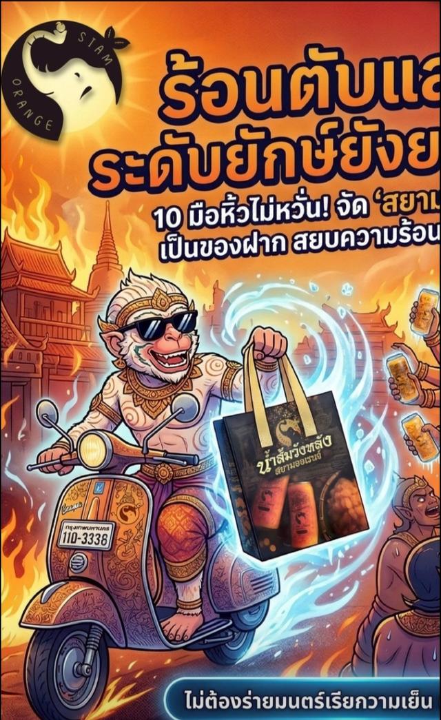 น้ำส้มแท้100!%สยามออเรน