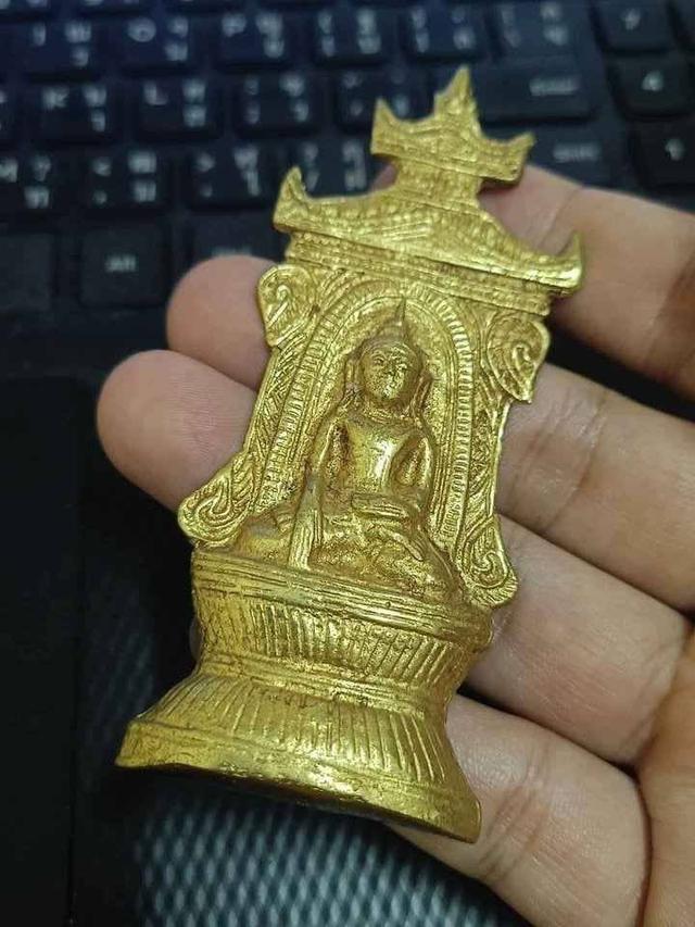พระกรุอยุธยา ศิลปะเชียงแสน พระกรุสีทองอร่าม เก่า สวย หายาก มีน้ําหนัก รูปที่ 5