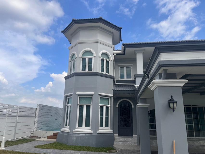 ให้เช่าบ้านสวย Pool Villa ตกแต่งใหม่ 120 ตารางวา 3 ห้องนอน 3 ห้องน้ำ ภัสสร 10 สุวินทวงศ์ เขตหนองจอก ใกล้รถไฟฟ้าสีชมพู สถานีมีนบุรี 2