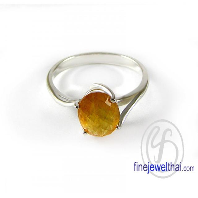 Finejewelthai แหวนบุษราคัม พลอยแท้ พร้อมใบรับรอง