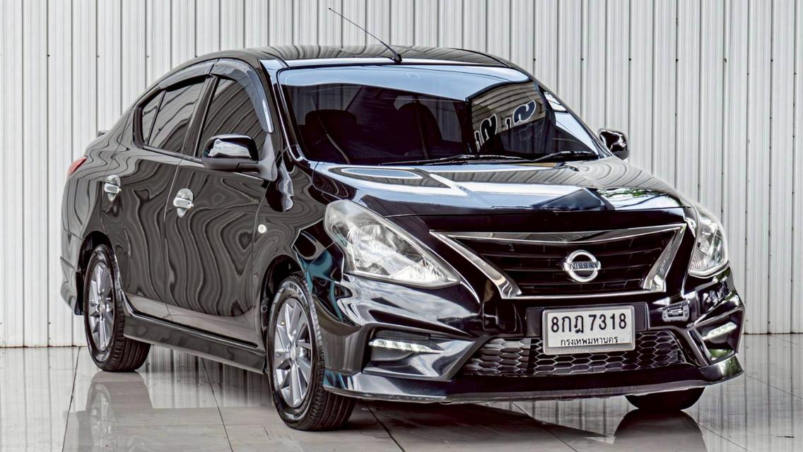 NISSAN ALMERA 1.2 E SPORTECH ปี 2018 สีดำ โฉม ปี11-20