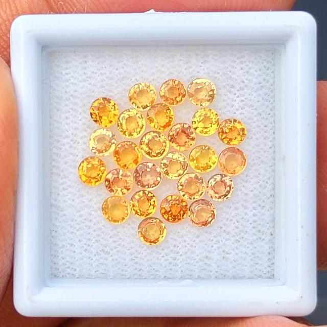 💎 พลอย ออเรนจ์ แซฟไฟร์ เผาBE 💎 น้ำหนัก 3.10 กะรัต