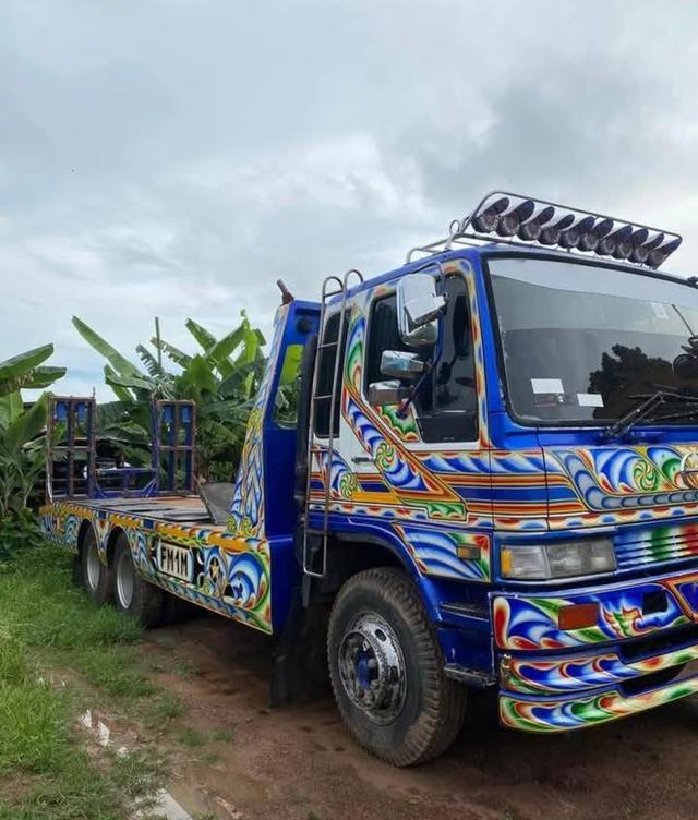 HINO 10 ล้อ บรรทุกโลว์เบด มือ 2 3