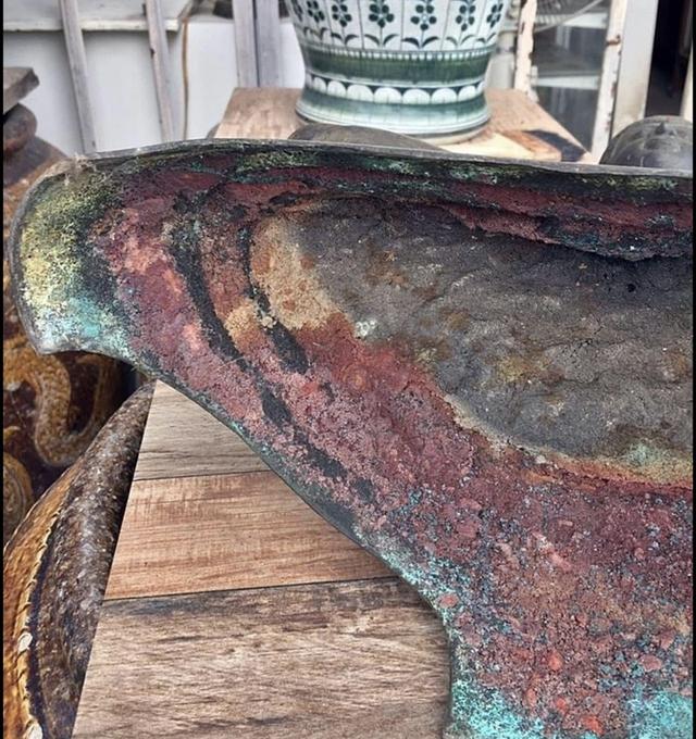 พระพุทธรูปโบราณ พระบูชาอยุธยาทรงเครื่อง หน้าตัก12นิ้ว ปางสมาธิ ฐานสามขา 8