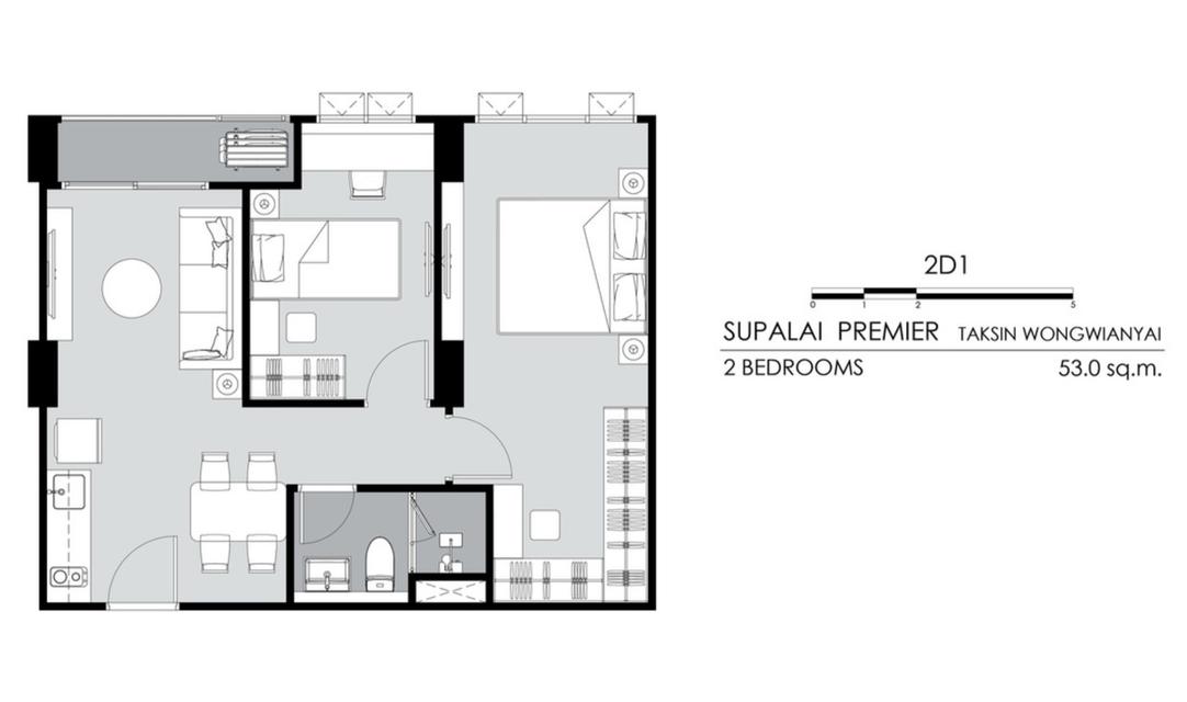 Supalai Premier Taksin - Wongwainyai ศุภาลัยพนีเมียร์ ตากสิน-วงเวียนใหญ่ 1