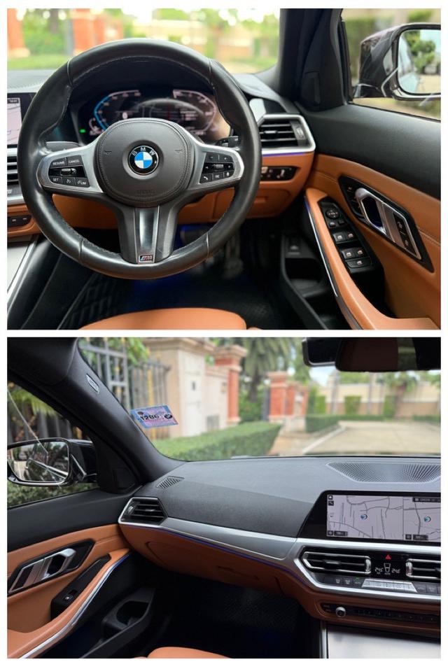BMW 320D M sport G20  ปี 2020 สีดำ  ♨️มือเดียว สภาพป้ายแดง รถบ้านไมล์แท้วิ่ง 18
