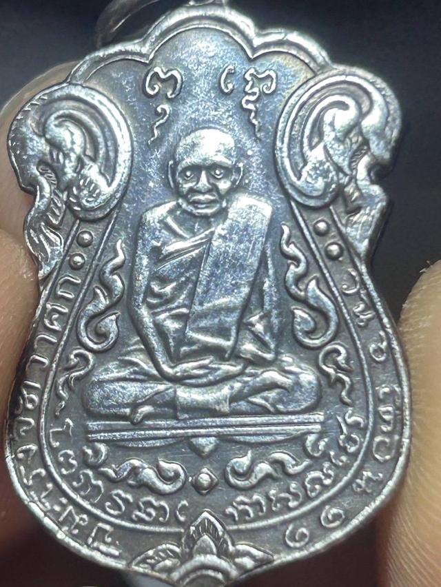 เหรียญหลวงปู่เอี่ยมวัดหนัง หลังยันต์๕ ปี2469 เนื้อนิกเกิลผสม