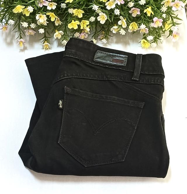 กางเกงยีนส์ skinny, ผู้หญิง สีดำ เอว 24"