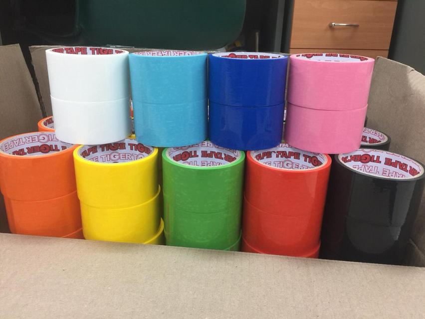 เทปโอพีพีสีtiger เทปโอพีพีสี2นิ้ว เทปโอพีพีสี45หลา เทปโอพีพีสี100หลา เทปโอพีพีสีtiptape เทปโอพีพีสีปิดกล่องโฟม โรงงานเทปโอพีพีสี 0655652847 6