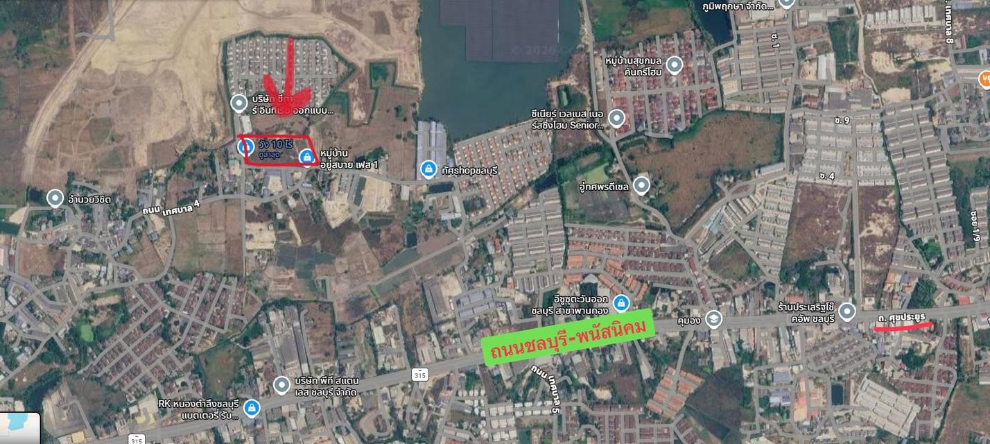 LAND FOR SALE | PHAN THONG, CHONBURI ที่ดินถมแล้วทั้งแปลง 10 ไร่ 77 ตร.ว. | เจ้าของขายเองโดยตรง 6