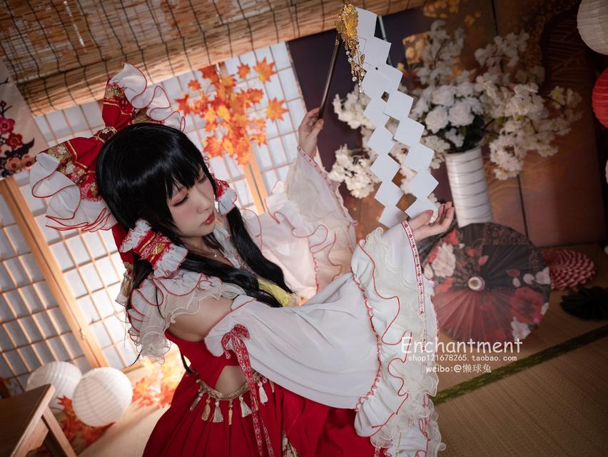 ฮาคุเรอิ เรย์มุ Touhou Project ( เอนแชนท์เมนท์ ร้านตัดชุดตามตัวละคร มีการดัดแปลง ) 9