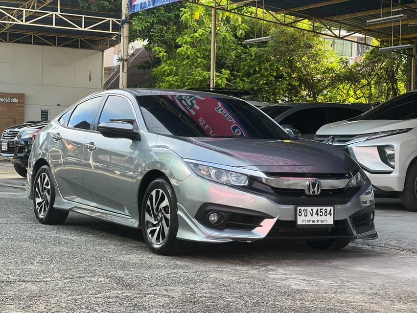 HONDA CIVIC FC ปี 2016 รุ่น 1.8 EL ออโต้ สีเทาเมทัลลิก รถบ้านมือเดียว เลขไมล์น้อย 19x,xxx km ดูแลอย่างดี
