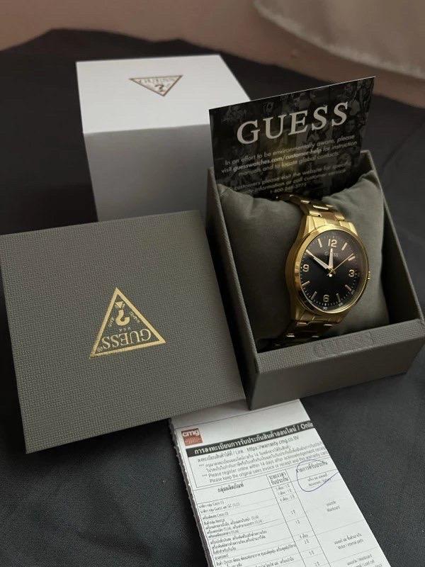 นาฬิกาข้อมือผู้ชาย GUESS รุ่น Easton GW0965G2 ตัวเรือนและสายสแตนเลสสีทองหน้าปัดสีดำ 40 mm. รูปย่อยที่ 4