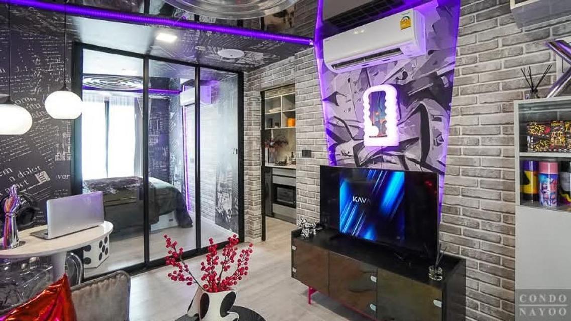 ขายใบจอง Kavalon ชิดรั้ว ม. กรุงเทพ วิวใน 1 bed exclusive 27.5 ตรม. Fully Furnished(เจ้าของขายเอง) 6