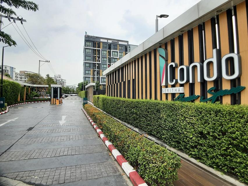 ขายคอนโด ICondo เสรีไทย GreenSpace พร้อมผู้เช่า วิวสระน้ำ บรรยากาศรีสอร์ท ใกล้นิด้า 1