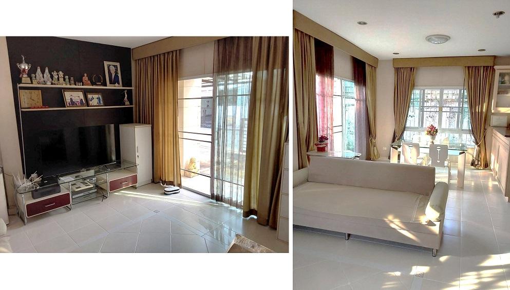 ขายบ้านสราญสิริ 2 ชั้น 3 นอน 3 น้ำ แบรนด์แสนสิริ สภาพดีพร้อมเฟอร์นิเจอร์ตกแต่งแล้ว ทำเลที่พักอาศัยมีระดับติดถนนราชพฤกษ์ ต.บางพลับ อ.ปากเกร็ด 5