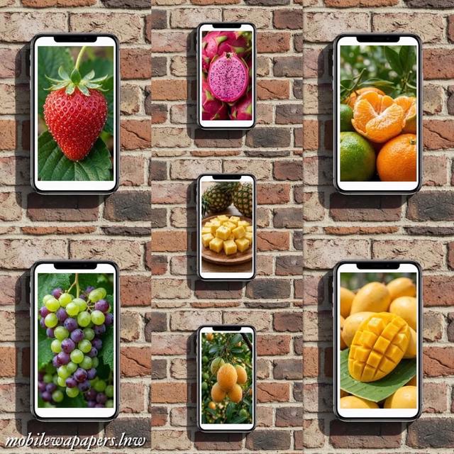 วอลเปเปอร์มือถือ วอลเปเปอร์โทรศัพท์ ภาพชุดผลไม้หลากสี วอลเปเปอร์สวยสวย mobile phone wallpaper