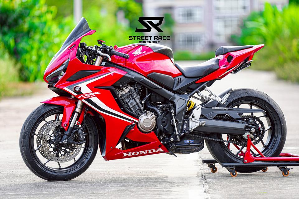 Honda CBR650R 2019 แดง รถปี 2019 รถสวย สภาพดี ท้ายสปอรท ของท่วม