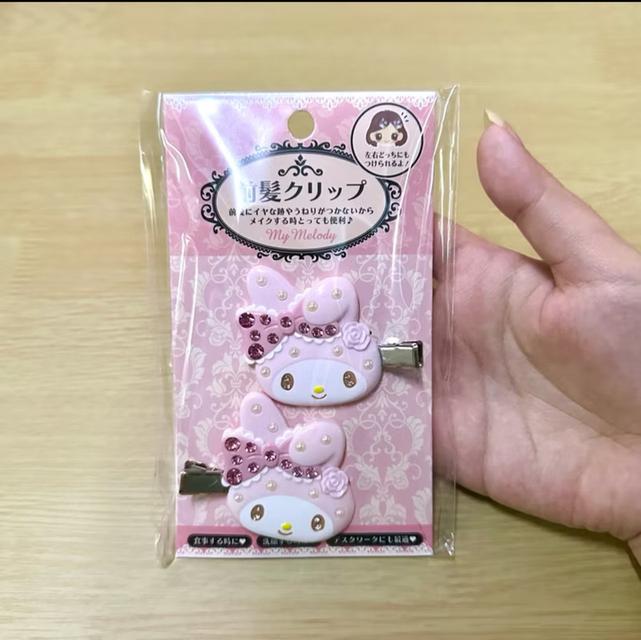 ￼พร้อมส่ง 🇹🇭‼️ กิ๊บ SANRIO กิ๊บซานริโอ้ กิ๊บไอดอล กิ๊บติดผม Sanrio Hair Clip 🌟🍡 แท้จากญี่ปุ่น 💯✅ Kitty -Kuromi-MyMelody 1