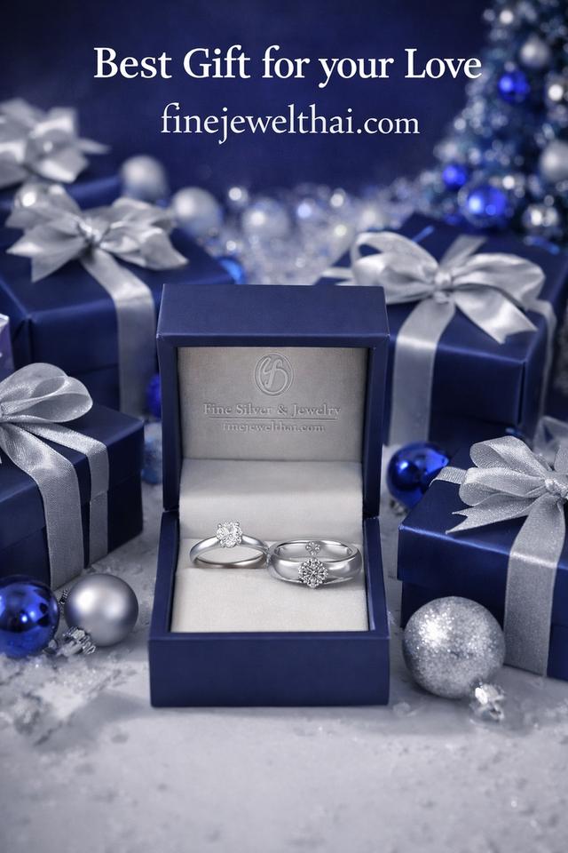 Finejewelthai ชุดเครื่องประดับ แหวนคู่รัก แหวนเพชรพรีเมี่ยม ลดสูงสุด50%