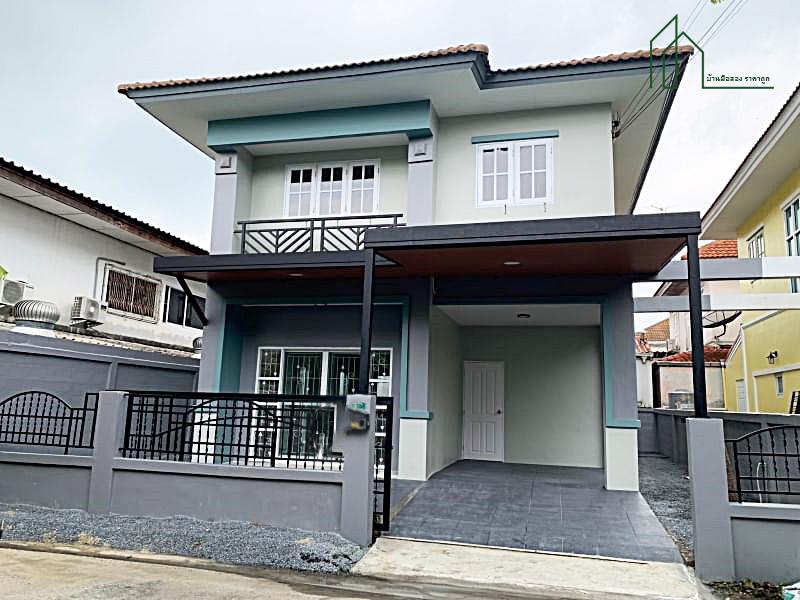 บ้านแฝด 2 ชั้น 37 ตรว. หมู่บ้าน บุรีรมย์ ซาฟารีเวิลด์ ซอยเลียบคลองสอง 23 คลองสามวา  1