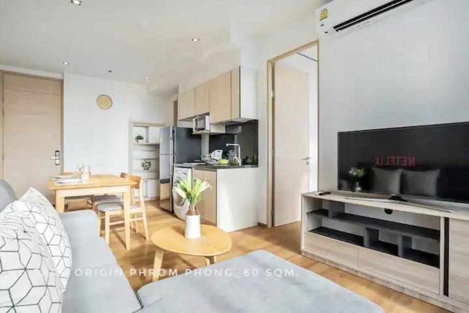 ให้เช่า คอนโด 2 bedrooms nice decoration garden view Park Origin Phrom Phong 60 ตรม. near EmQuartier Phromphong 3