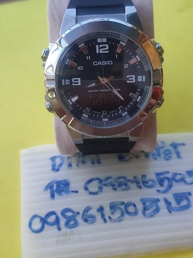 casio amw-870-1avdf นาฬิกา 2 ระบบ ตัวเรือนสแตนเลส รูปที่ 2