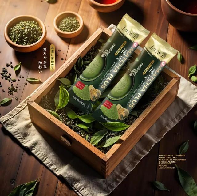 แจ่มใส ชาเขียว มัทฉะ Jamsai MATCHA GREEN TEA ชาเขียวมัทฉะ (1ห่อ/20ซอง) 4