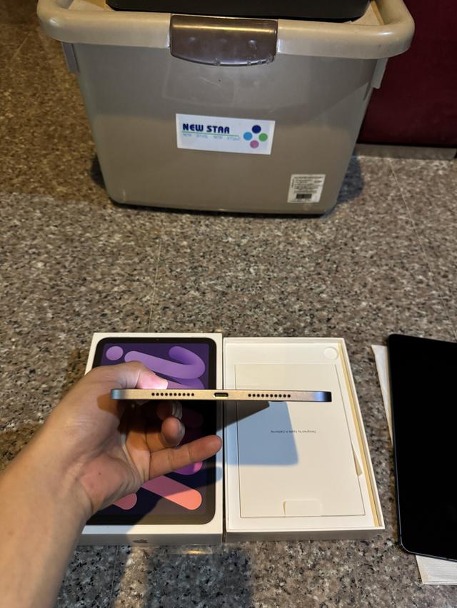 ขายiPadMini6สีPurple64กิ๊กมีกล่องสภาพสวยๆใช้งานกีถูหๆ รูปย่อยที่ 4