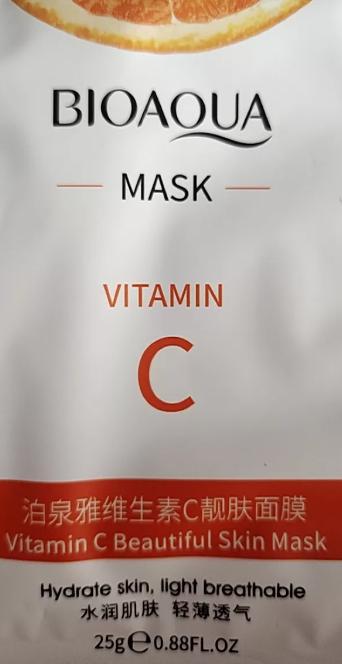 แผ่นมาส์กหน้า BIOAOUA VC Mask Vitamin C 3