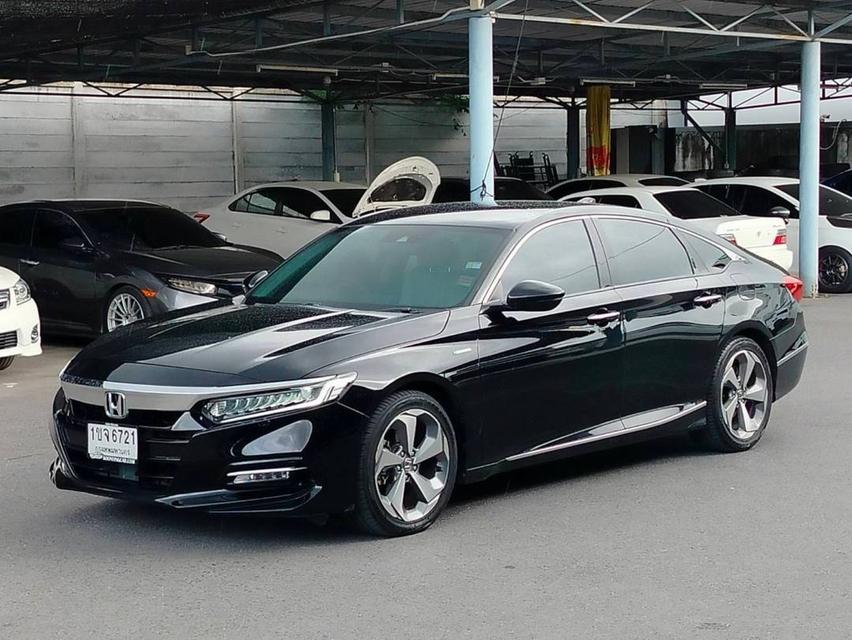  HONDA ACCORD G10 Hybrid E-CVT FWD 2.0 สีดำ ปี 2020 รถสวยสภาพใหม่ ประวัติดีเเน่นอน