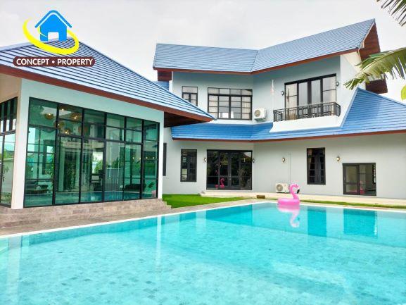 ขายบ้านเดี่ยว pool villa 1 ไร่ ซอยศรีนครินทร์ 45 ประเวศ 1