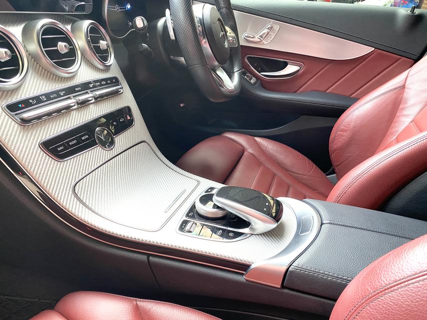 2019 MERCEDES BENZ C220d AMG Dynamic รถมือเดียว เบาะหนังแดง 7