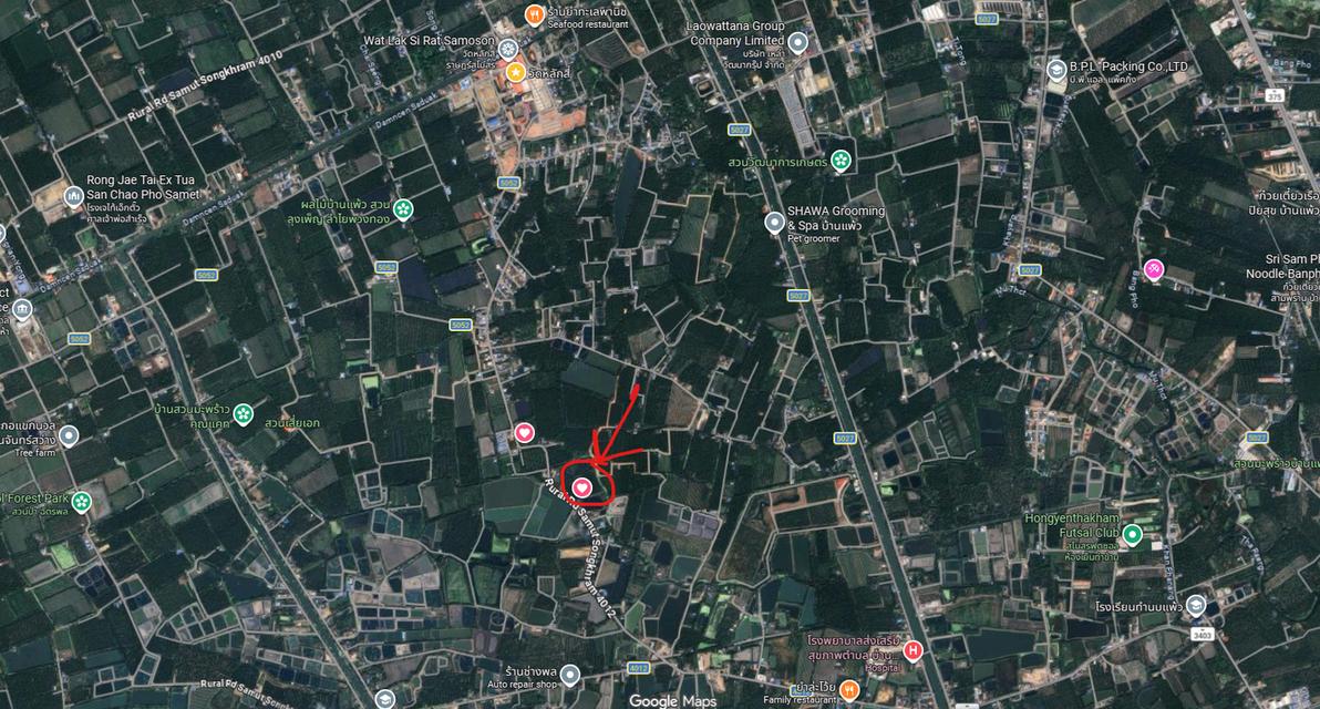 ที่ดินทางหลวง 4012 แถวบ้านแพ้ว วัดหลักสี่และวัดยกกระบัตร 2