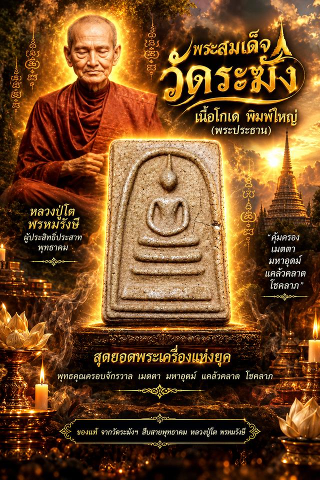 🔥พระสมเด็จวัดระฆัง พิมพ์ใหญ่ (พระประธาน)