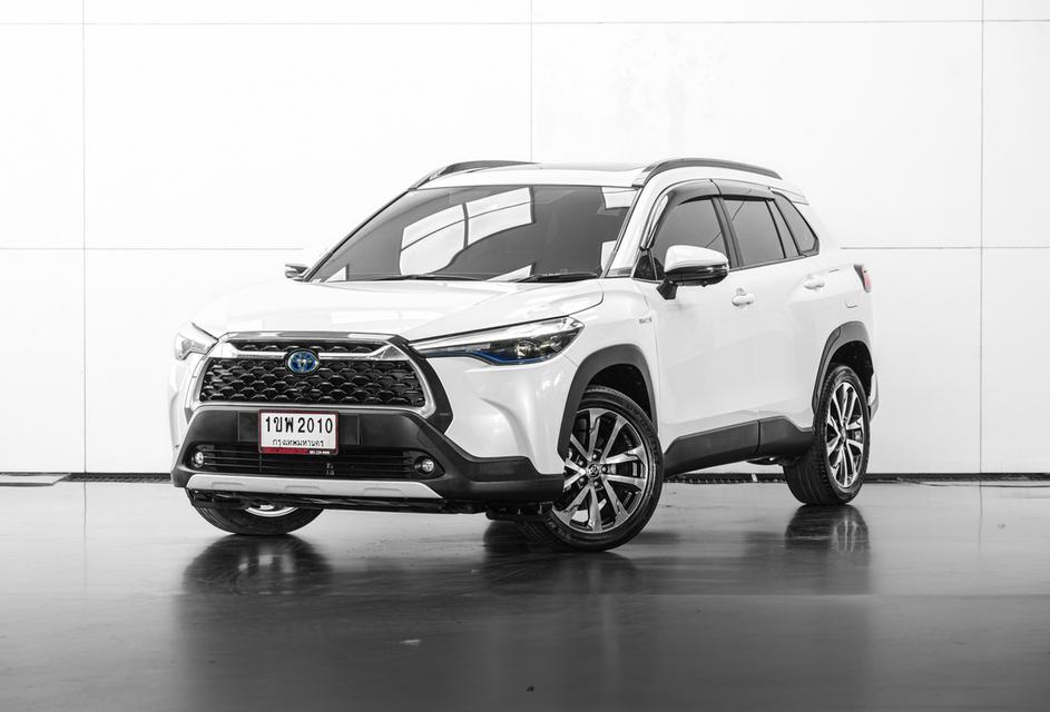 2020 Toyota Corolla Cross 1.8 Hybrid Premium Safety SUV สีขาว เลขไมล์ 94381 กม.