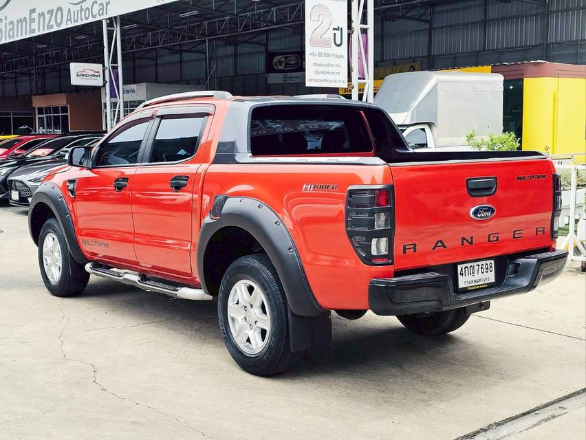 รหัสรถ SEZ7698 Ford Ranger 4 ประตู 2.2 Wildtrak Hi-Rider เกียร์ ออโต้ สี ส้ม ปี 2015 3