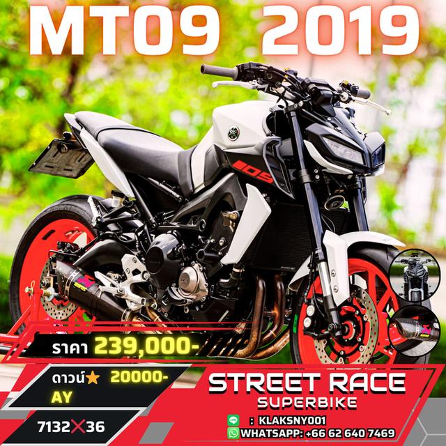 🏍️ #MT09 | 2019 | Rare Factory Grey – Aggressive Naked Style!