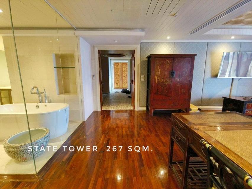 ให้เช่า คอนโด Exclusive Luxury Residence with Chao-Phaya River View State Tower สีลม (สเตท ทาวเวอร์ สีลม) 267 ตรม. with  3