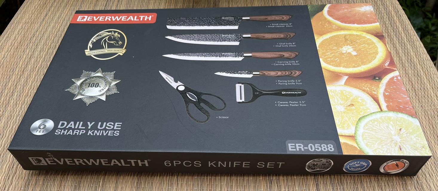 ชุดมีดครัวสแตนเลส EVERRICH 6 ชิ้น ของใหม่ คุณภาพส่งออกจากญี่ปุ่น รูปที่ 7