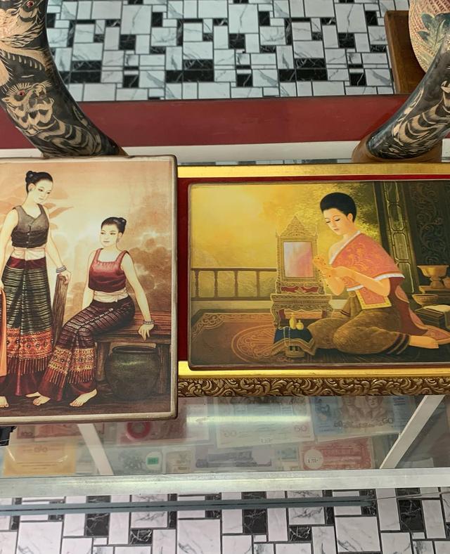 ภาพพิมพ์ บนแผ่นไม้ 2 ชิ้น 6