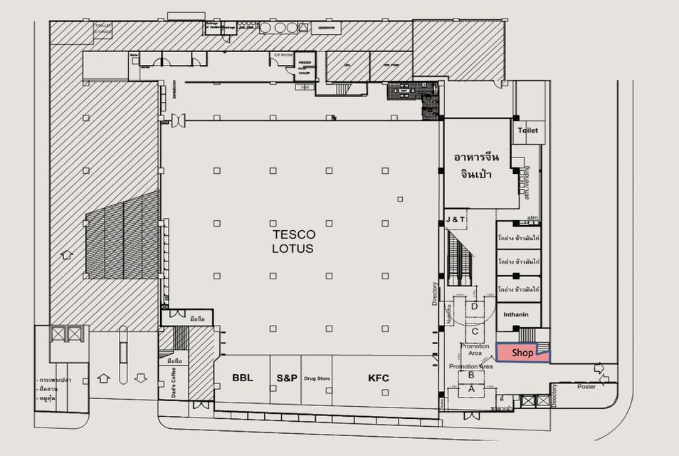 เช่า พื้นที่ในอาคารจอดรถพิชัยญาติ ย่าน เยาวราช ขนาด 19.2 ตารางเมตร ใกล้ MRT วัดมังกร เพียง 350 เมตร 4