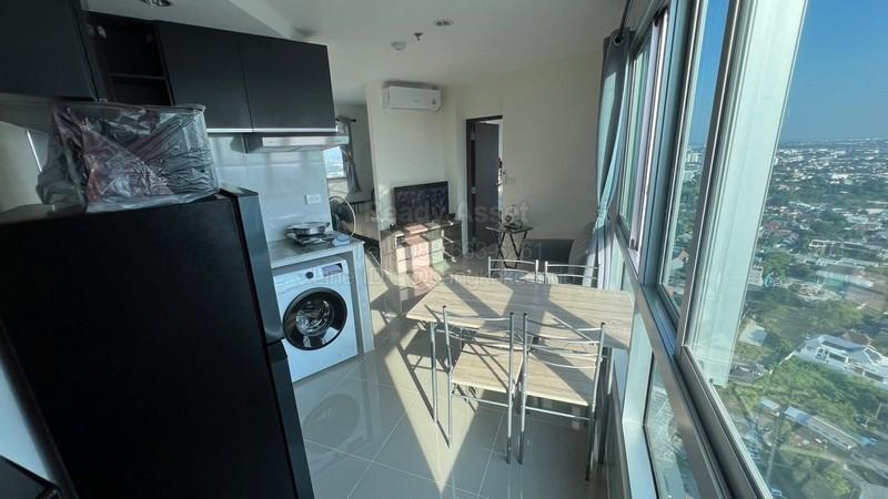 CR6812-0009 ให้เช่าคอนโด อัสสกาญจน์ เพลส ศรีนครินทร์ 2 ห้องนอน ชั้น 36 ห้องมุม ขนาด 42.75 ตรม ใกล้ BTSอ่อนนุช 5